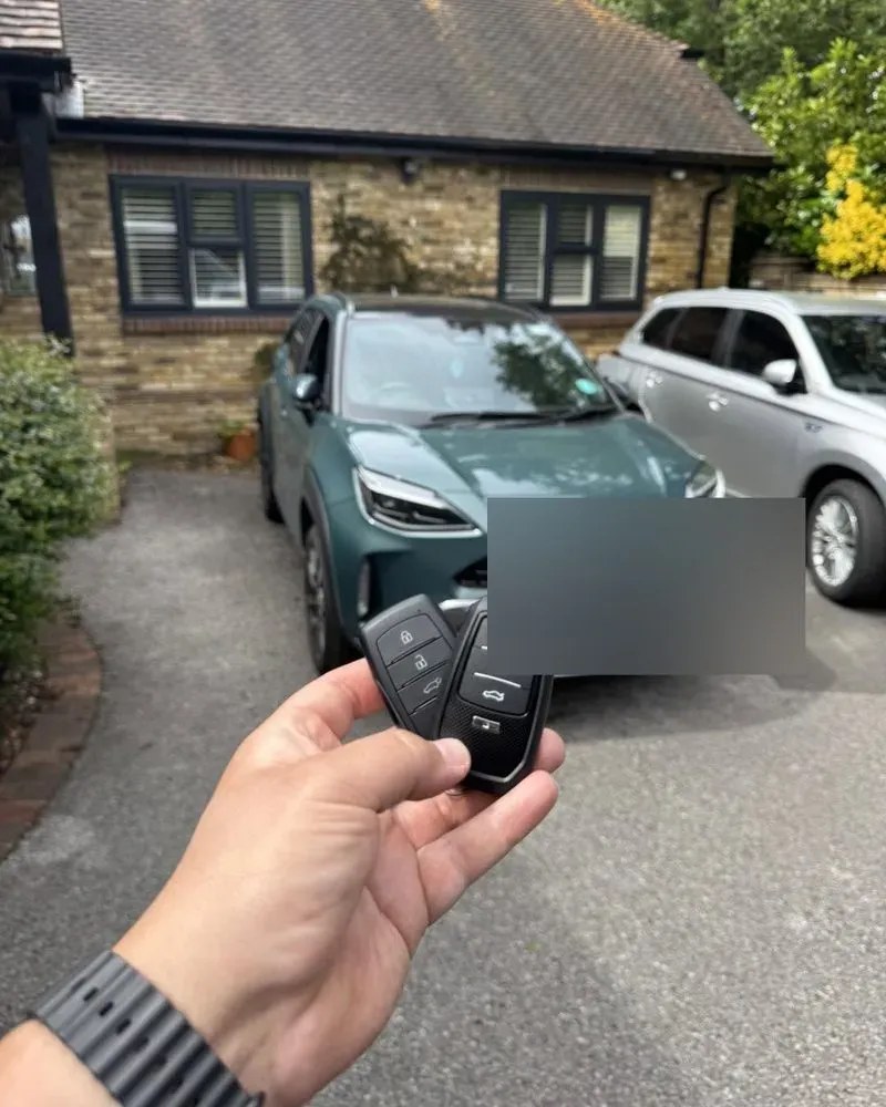 Toyota smart key programmed and tested at the customer's vehicle